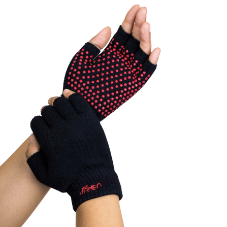 ถุงมือกันลื่น Vaken รุ่น Grip Gloves สีชมพู_3